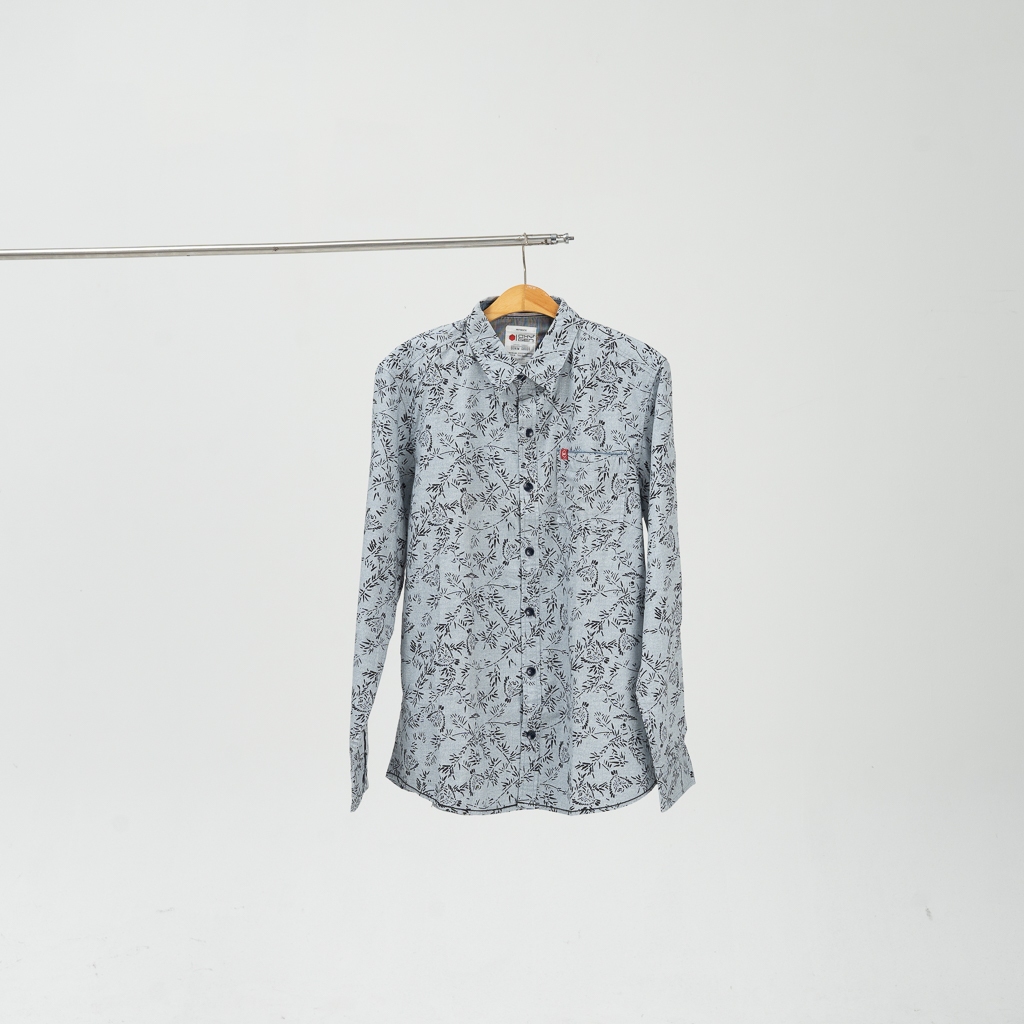Kemeja Oxygen Denim Original Murah Berkualitas - Semi Batik Lengan Panjang (0681)