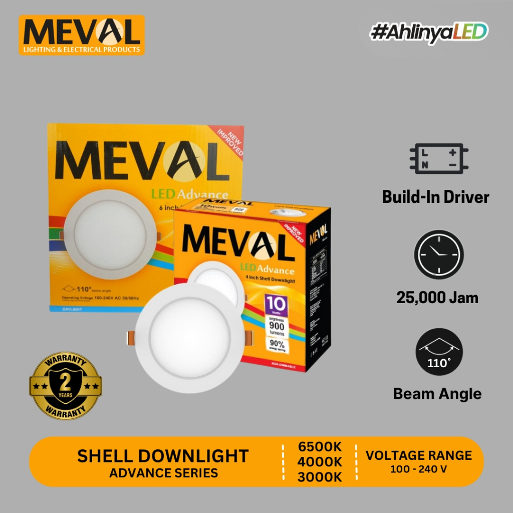 MEVAL Lampu LED Shell Downlight Plafon Advance Series - INBOW