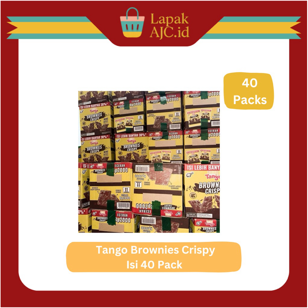 

Tango Brownies Crispy Isi 40 Packs @12Gr Coklat Crunchy Manis Gurih