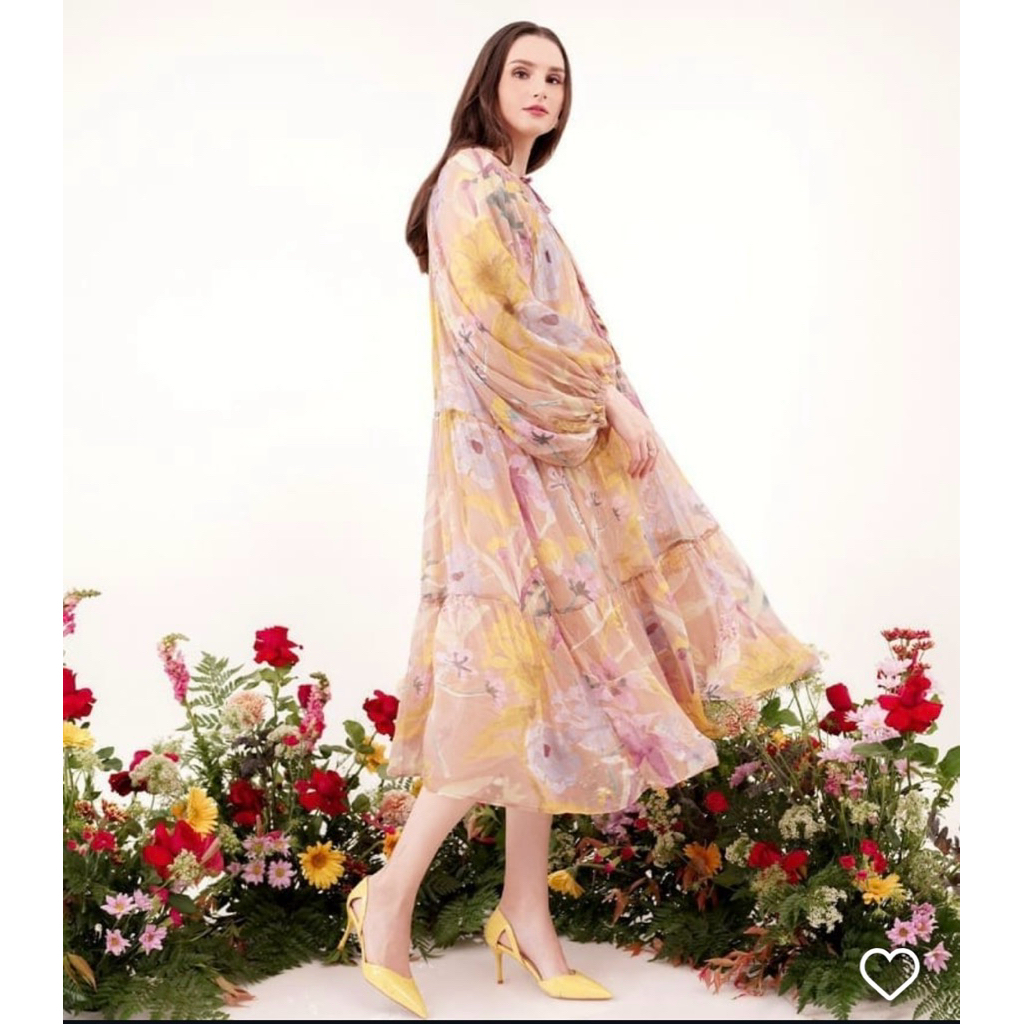 Benang Jarum - Romantic Garden Dress Benang jarum