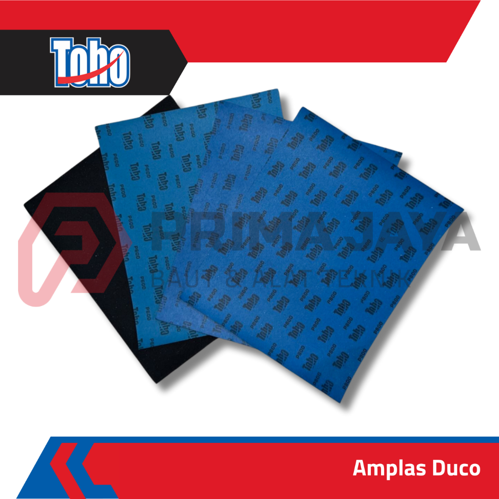 AMPLAS DUCO / AMPLAS KERTAS FINISHING / ABRASIVE PAPER P100 - P5000 TOHO (PER LEMBAR)