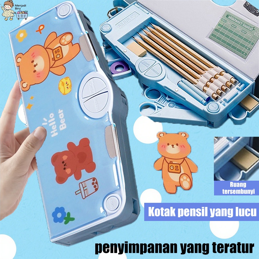 

Kotak Alat Tulis Astronot Multifungsi - Tempat Pensil Anak Laki-laki dengan Penghapus, Gunting & Penggaris - Perlengkapan Sekolah Kreatif