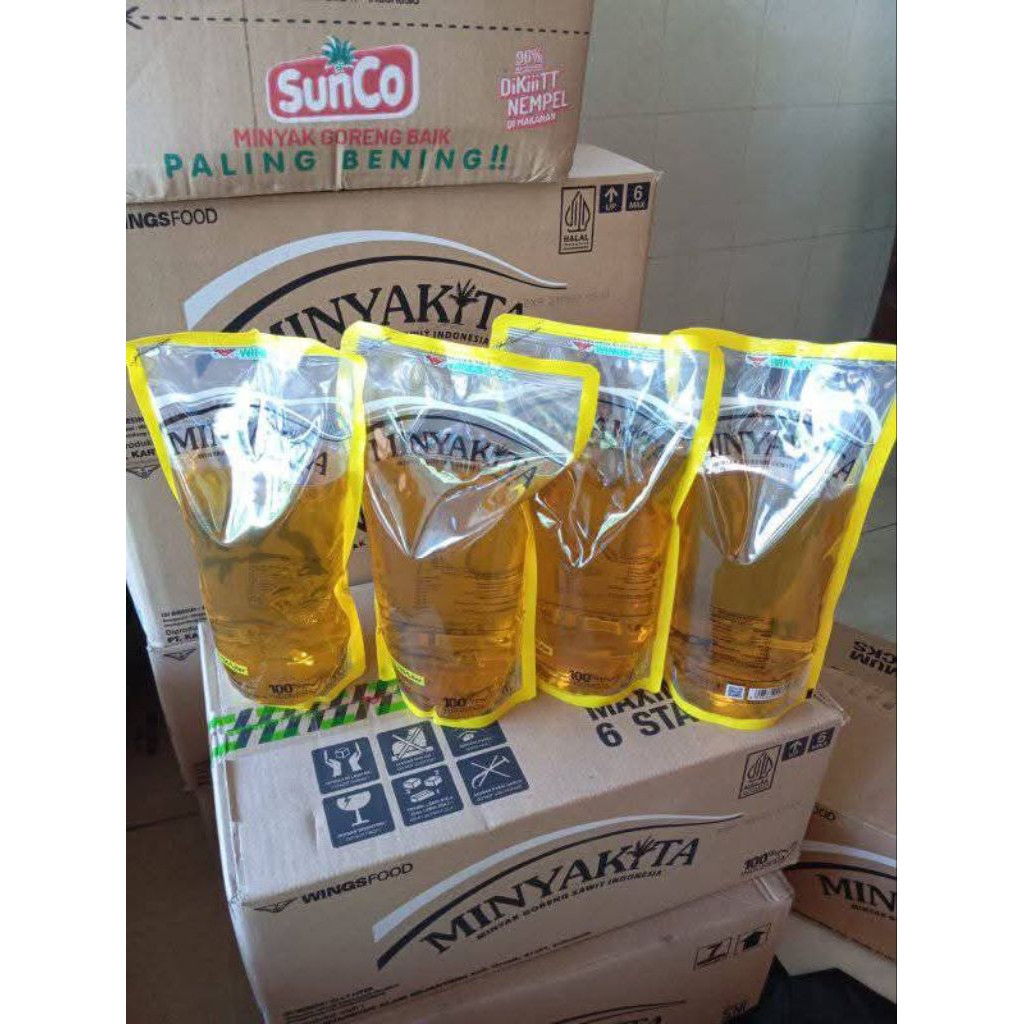 

Minyak goreng Kita 1 karton 12 liter ready