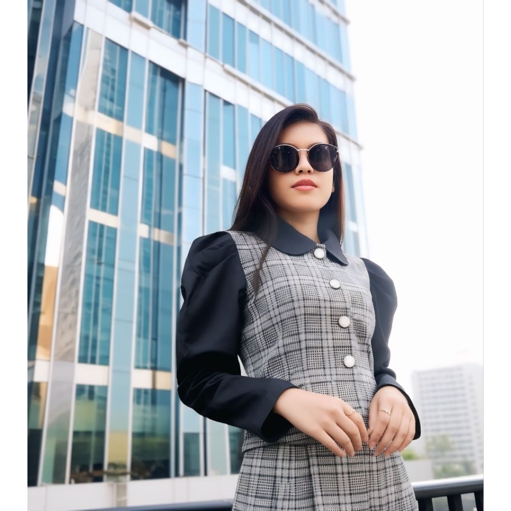 Lexy Fashion Zayna One Set Setelan Wanita Set Casual Setelan Wanita Top Basic Setelan Formal