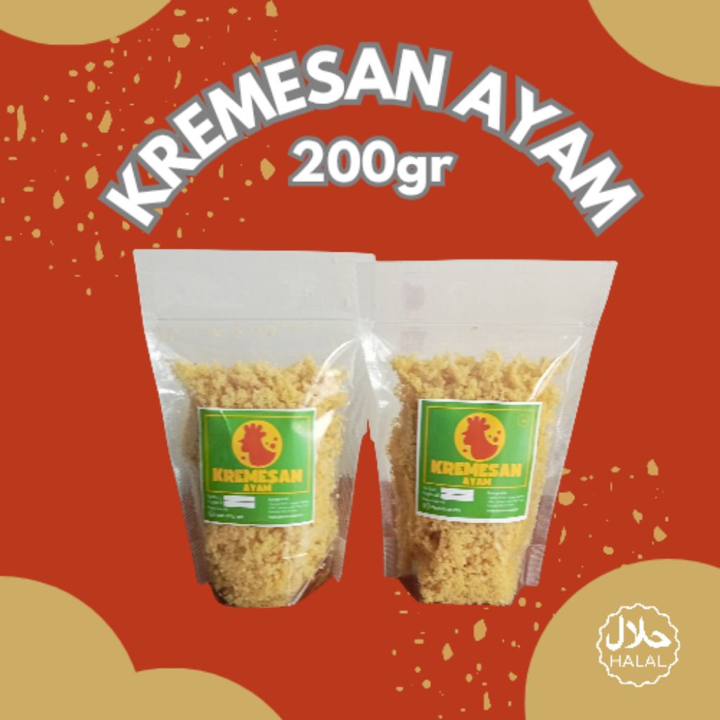 

(200gr) Kremesan Ayam Mas Hari/Kremesan ayam gurih kriuk lezat