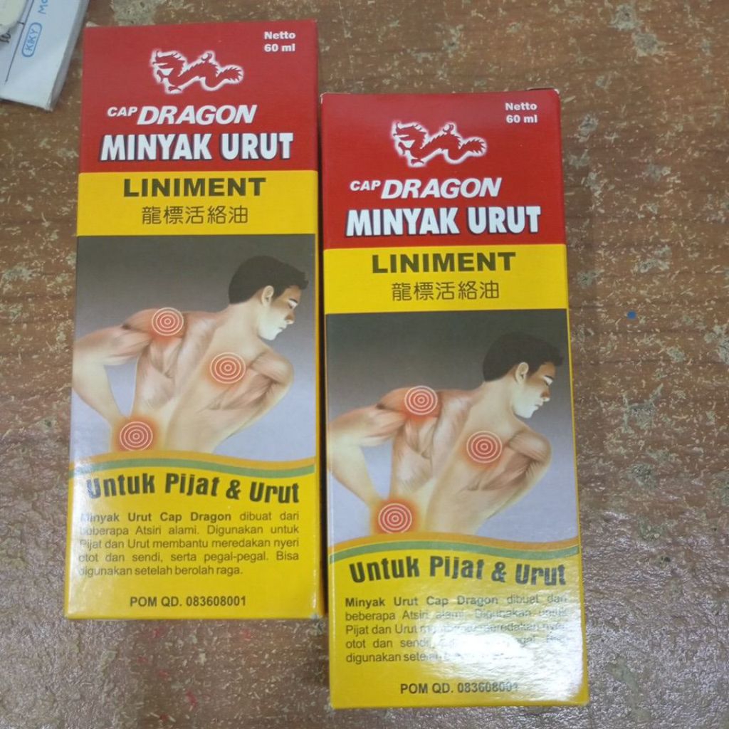 cap DRAGON minyak urut