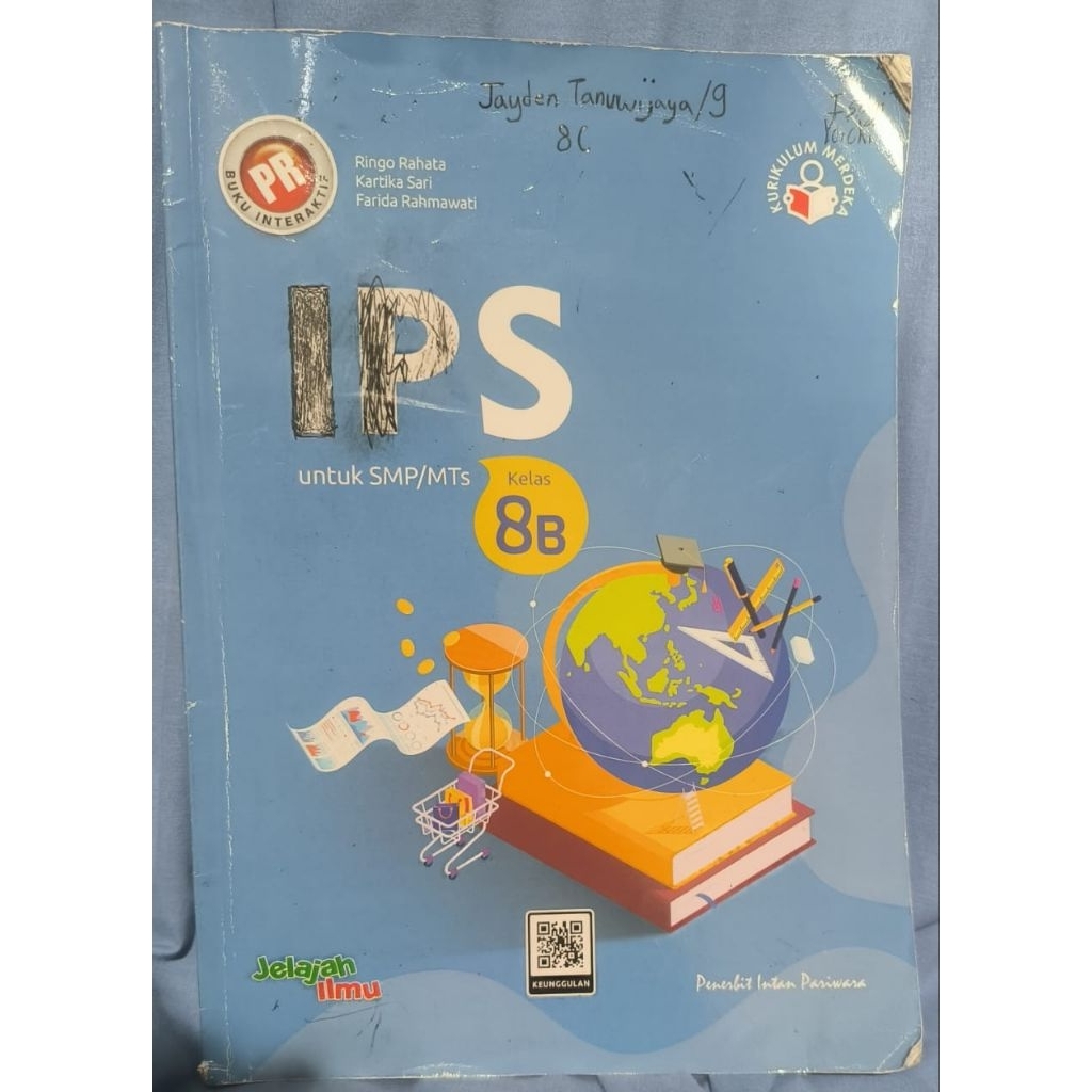 BUKU LKS BEKAS IPA IPS Matematika Bahasa Indonesia SMP Kelas 8 VIII Intan Pariwara
