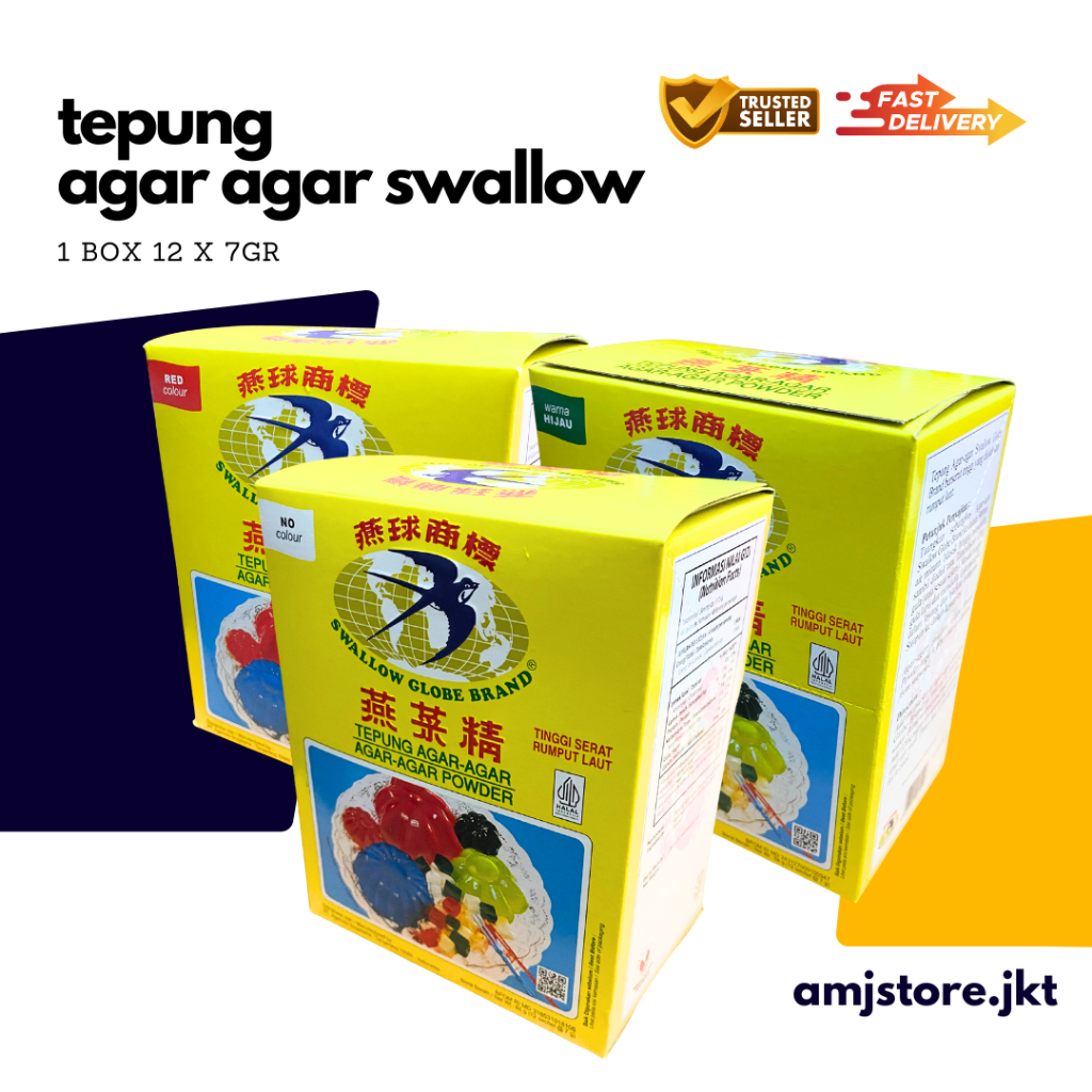 

Agar Swallow Globe 1 Box isi 12x7gr