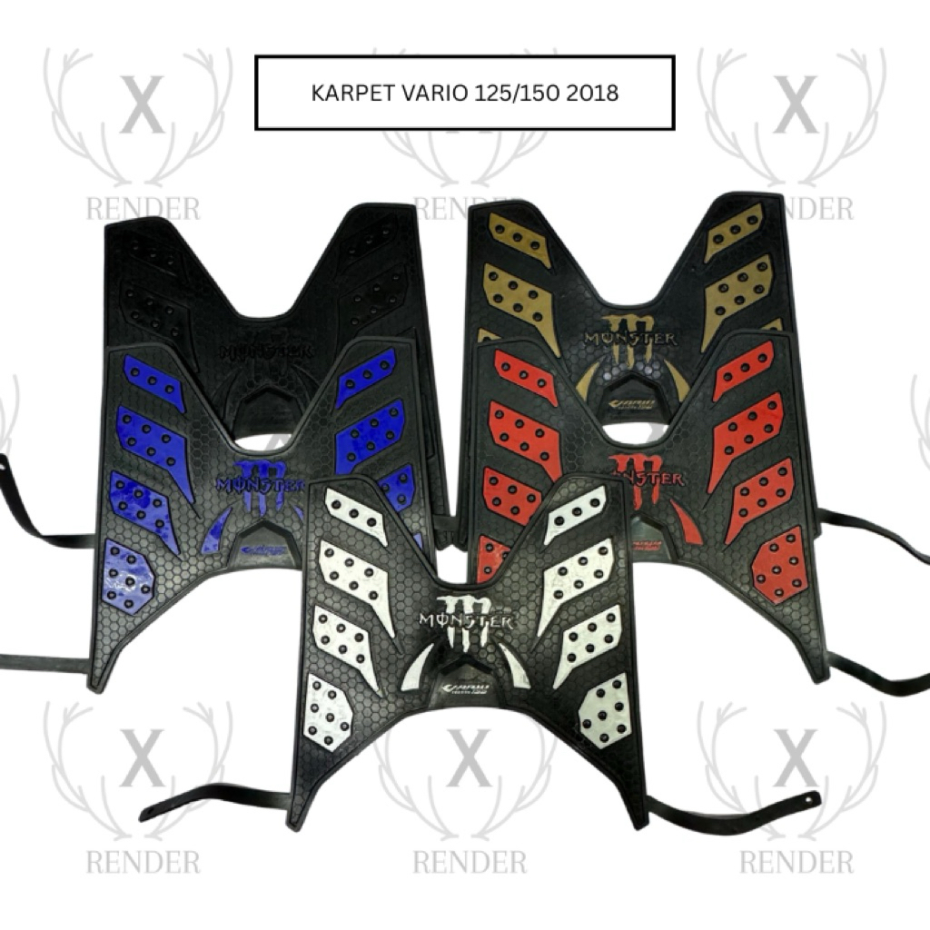 KARPET SABLON MOTOR VARIO 125/150 2018 PIJAKAN ALAS KAKI SABLON VARIO 125/150 2018 BORDES KARPET MOT