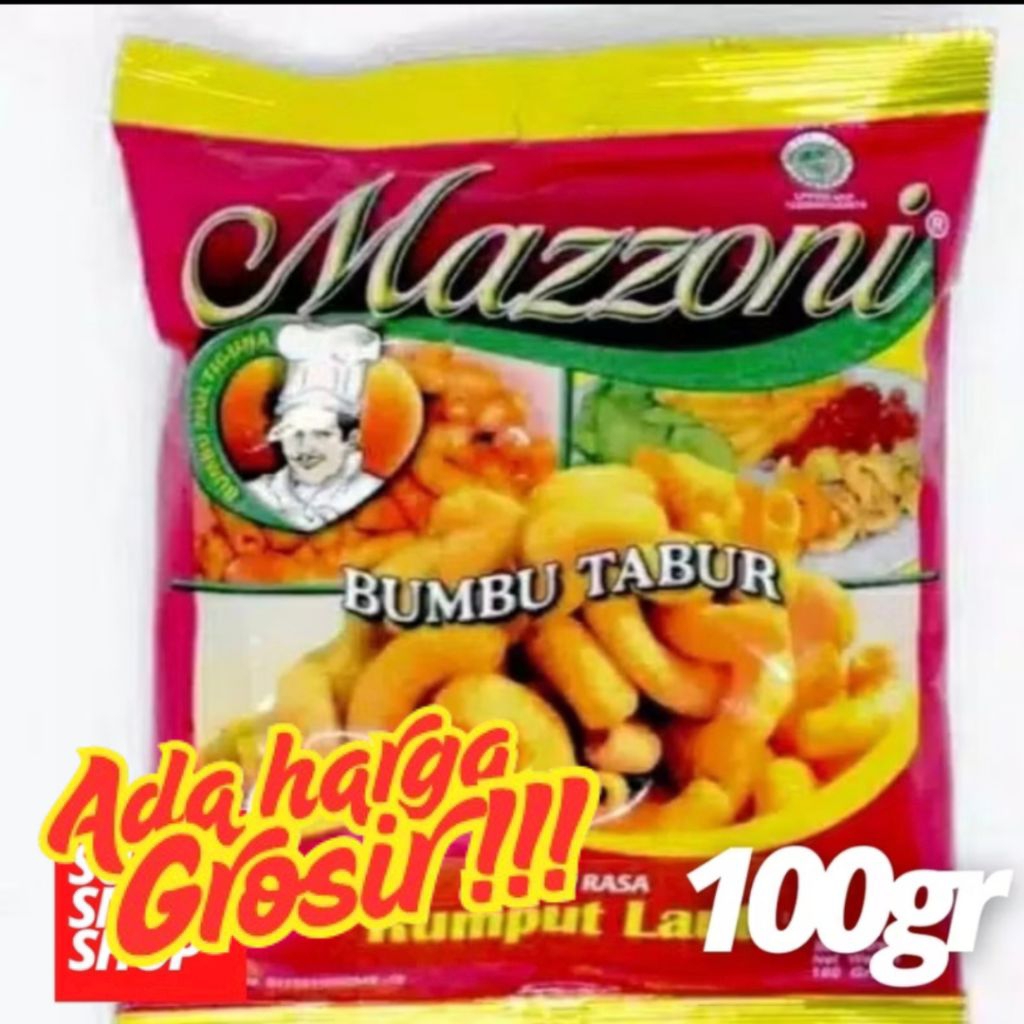 

BUMBU TABUR INSTANT / BUMBU MASAK / BUMBU MASAKAN / BUMBU TABUR ANEKA RASA SERBA GUNA MAZZONI 100 GR