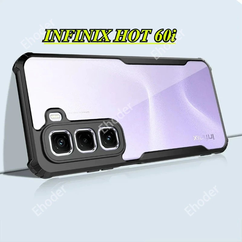 CASE HP INFINIX HOT 60 / 60I SILIKON CLEAR BENING XUNDD RING MAGSAVE SOFT CASING HANDPHONE