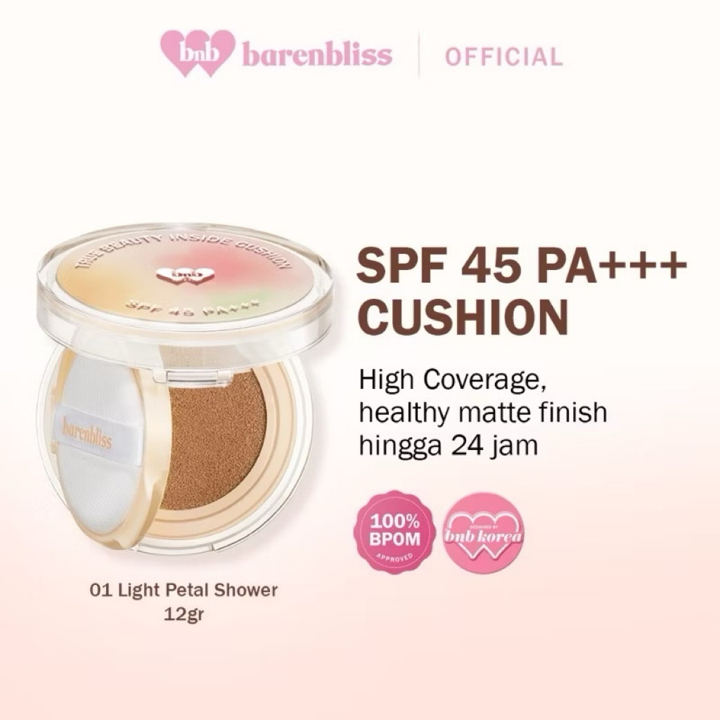 [Full Case]BNB barenbliss Korean Bloomatte True Beauty Inside Cushion24H Full Coverage