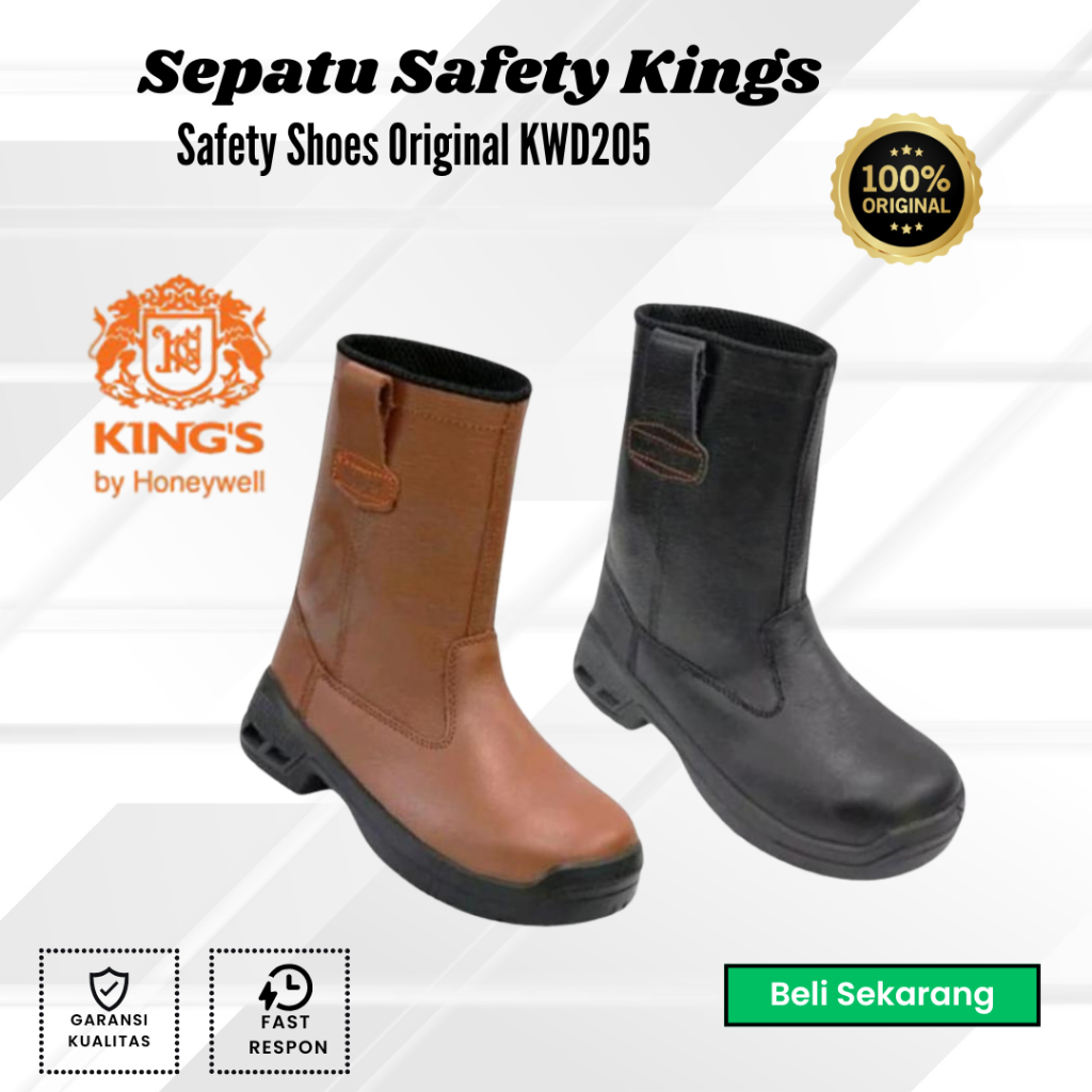 Sepatu Safety KING'S KING Honeywell Safety Shoes KINGS KWD 205 KWD 207 KING'S Original