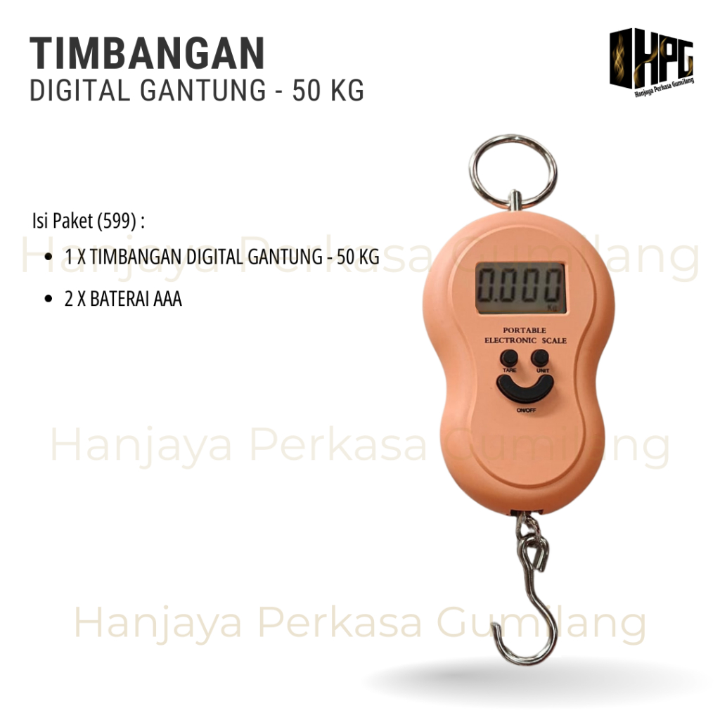 TIMBANGAN DIGITAL GANTUNG 50 KG / TIMBANGAN GANTUNG ELEKTRIK PORTABEL AKURAT