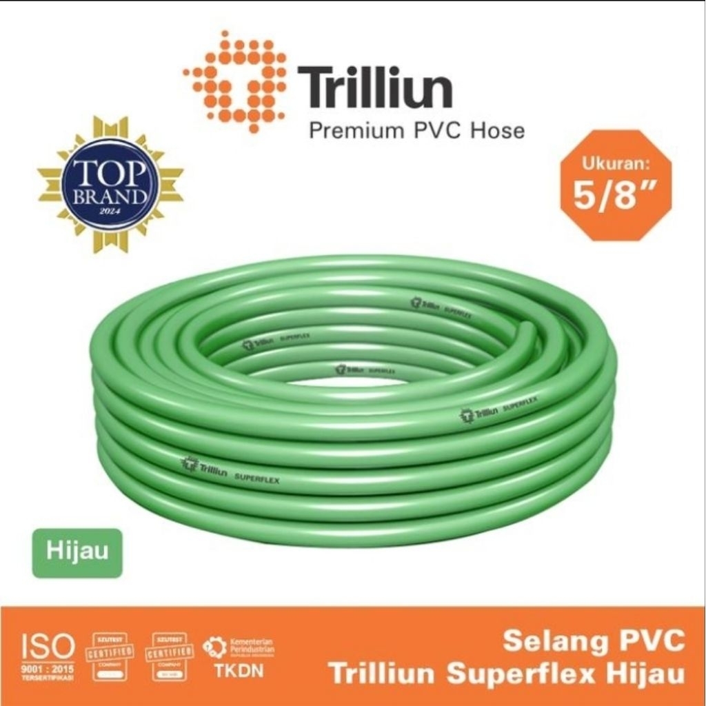 Selang Air 5/8 inch / Selang Air PVC Trilliun Superflex 5/8" (Meteran)