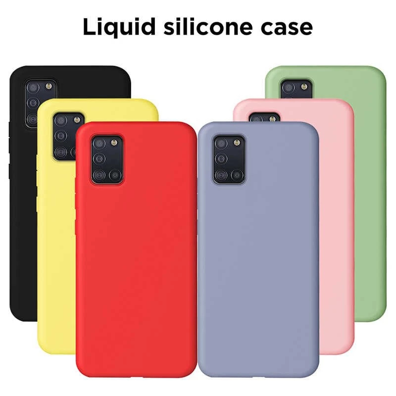 Original Liquid Silicone Case Samsung M51 A31 A51 A71 Softcase