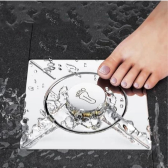 Saringan Got Injak Kamar Mandi Stainless Floor Drain Injak Saringan Got Injak Stainless steel / Sari