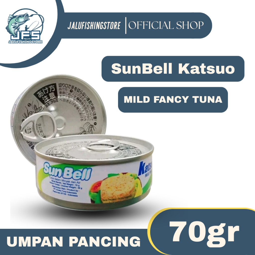 

Sun Bell Katsuo Tuna in Oil Umpan Ikan Kaleng 70gr ( HARGA DI ATAS TERMASUK BIAYA ADMIN )
