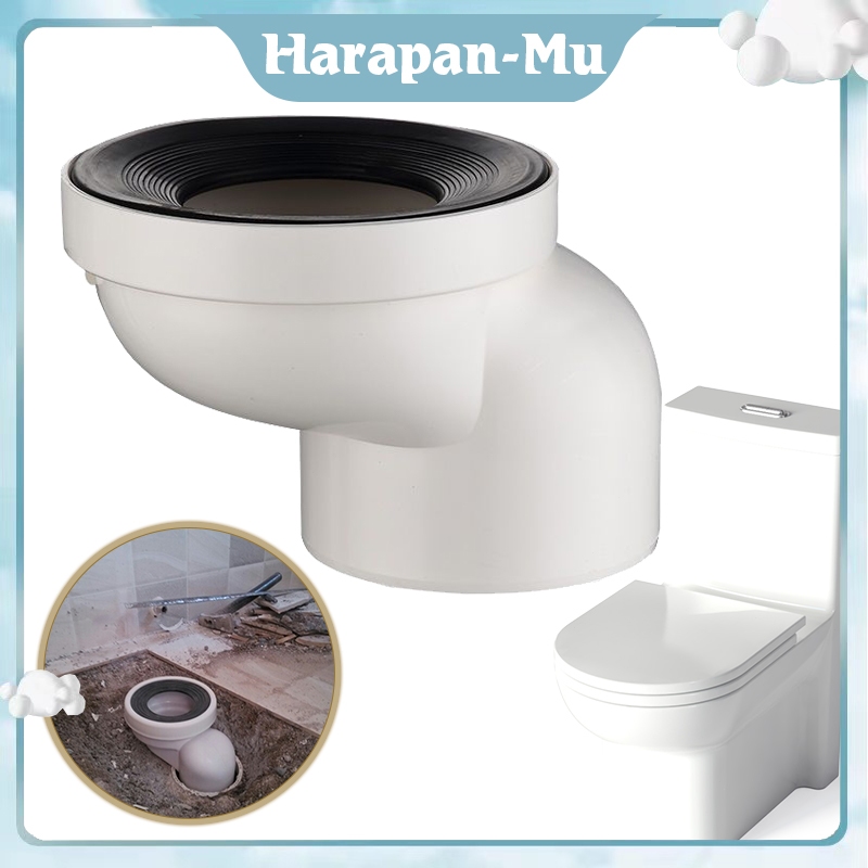 Flange Toilet Offset Full Flush Tidak Perlu Menggali Lubang Gasket Toilet Duduk