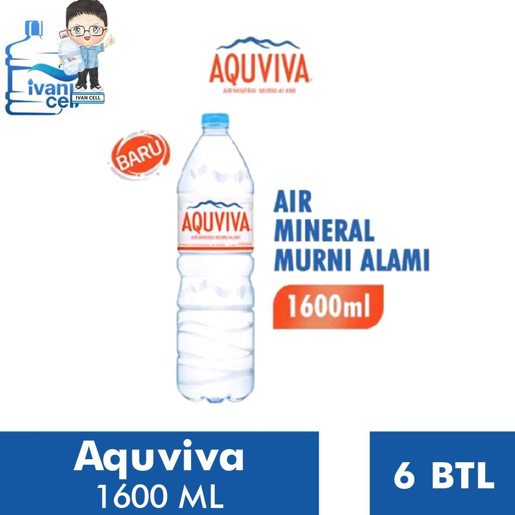 

Forcysn T(1 Dus)Aquviva Mineral Water 1600 Ml / 1,6 L Isi (6 Botol) - Original 100%