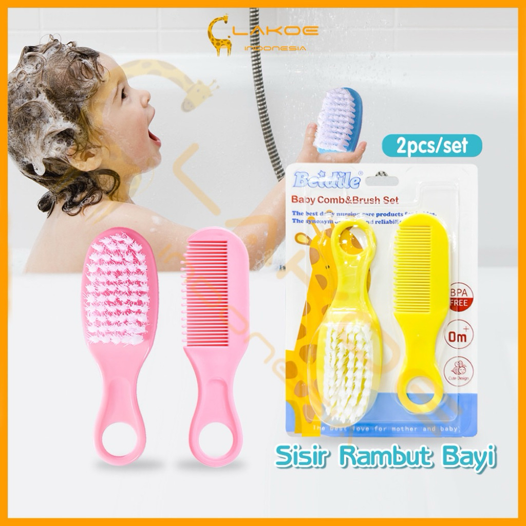 Set Sisir Rambut Bayi Baby Comb Newborn Sisir Sikat Bayi Lembut