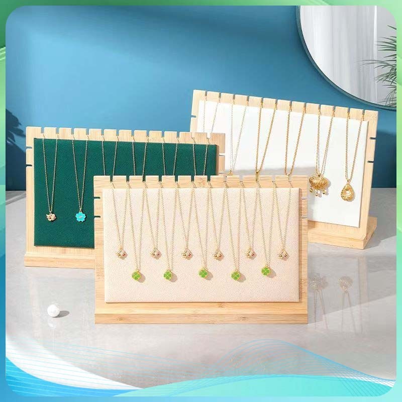 Pajangan Kalung Display Tempat Kalung  Kayu Gantung Kalung Necklace Holder