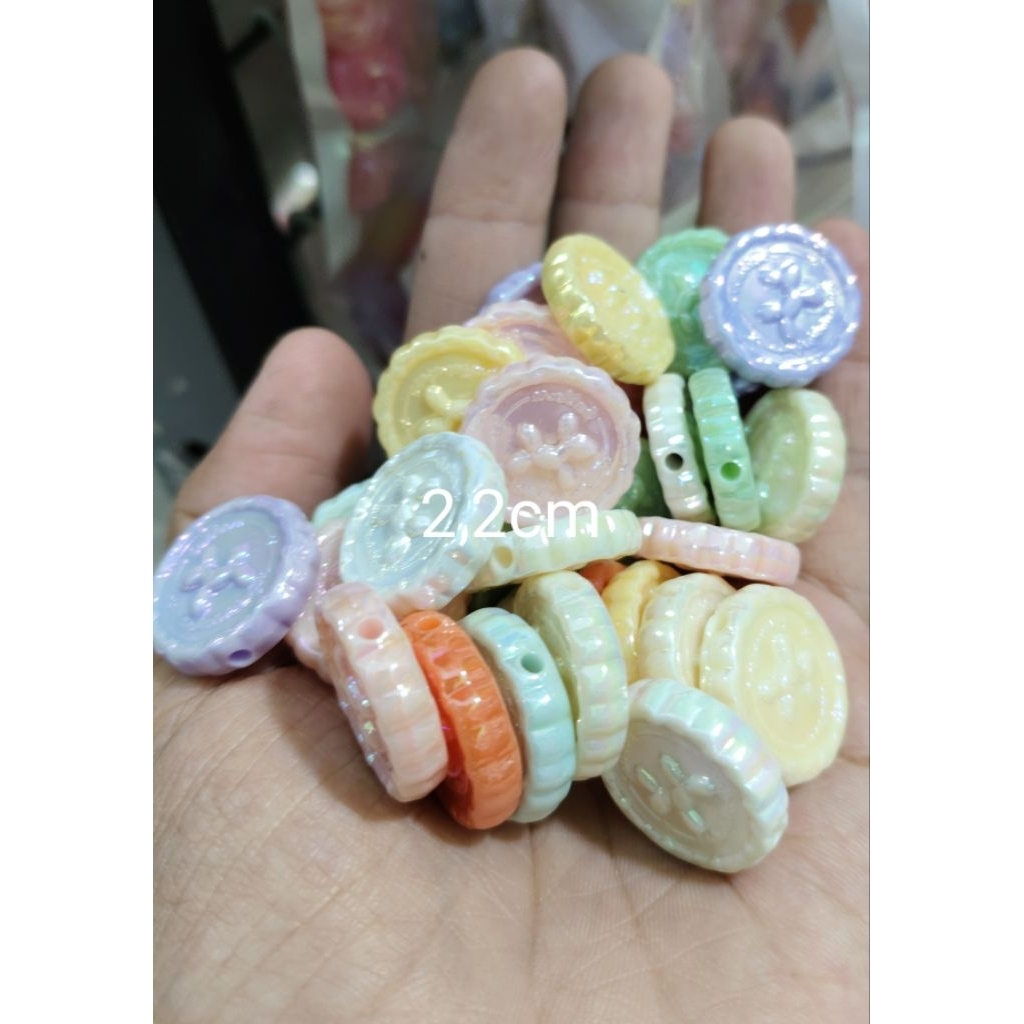 mute manik koin susu/pastel kilap AB ecer 50gram (sa)