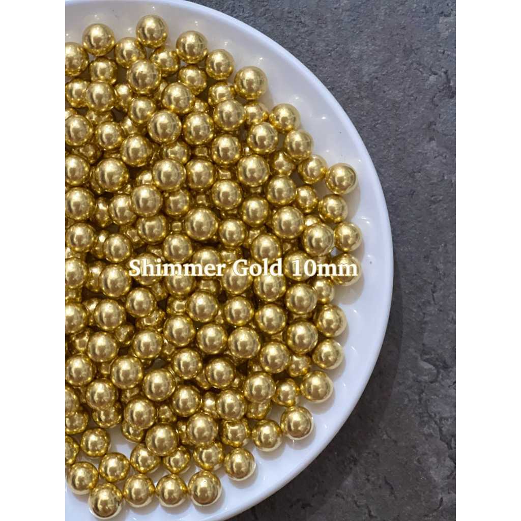 

Sprinkle Shimmer Gold 10mm Kemasan 10gr