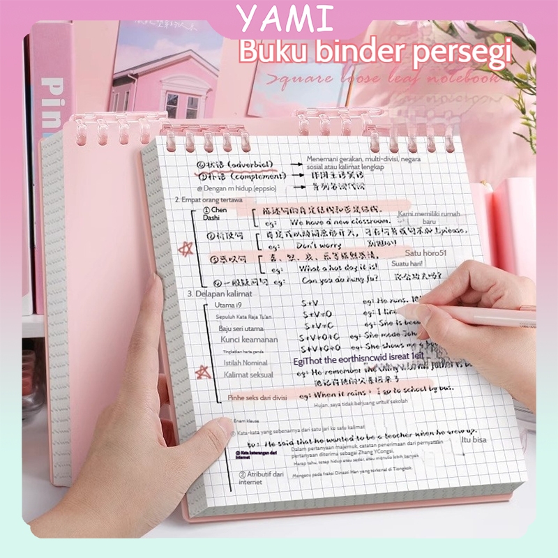 

【READY✅COD】Notebook Buku B5 Flip Vertikal / Binder 360 Derajat Notebook / Buku Binder B5 / Tulis Sekolah Lucu Buku Notebook Aesthetic