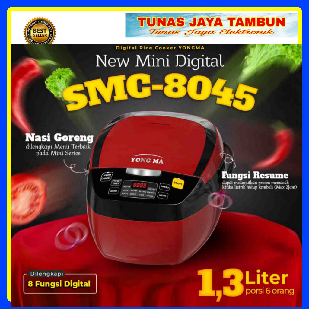 MAGIC COM YONG MA SMC 8045 / MAGIC COM YONG MA DIGITAL 1.3 LITER  / YONG MA DIGITAL 1.3 LITER SMC-80