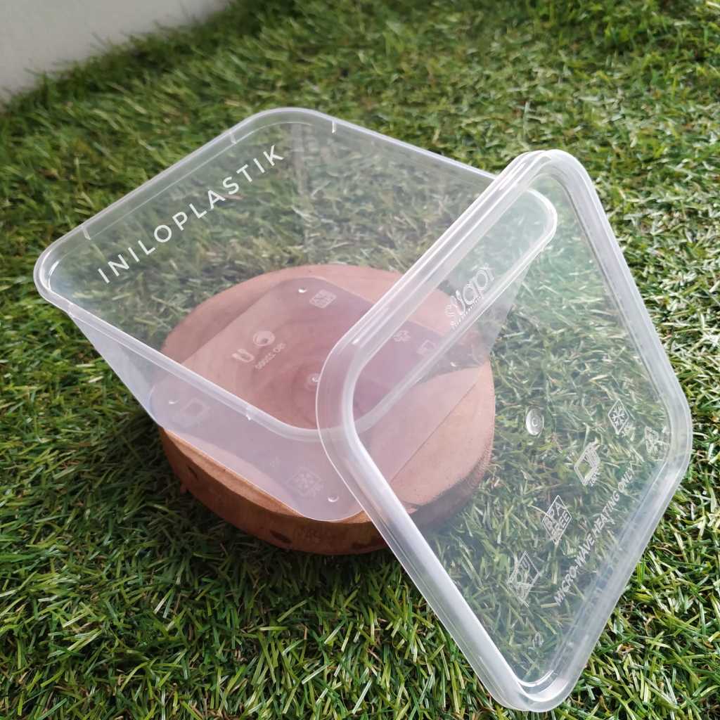 [25pcs] Thinwall Suapi 450 ml SQ / Thinwall Kotak Plastik 450ml Square Suapi