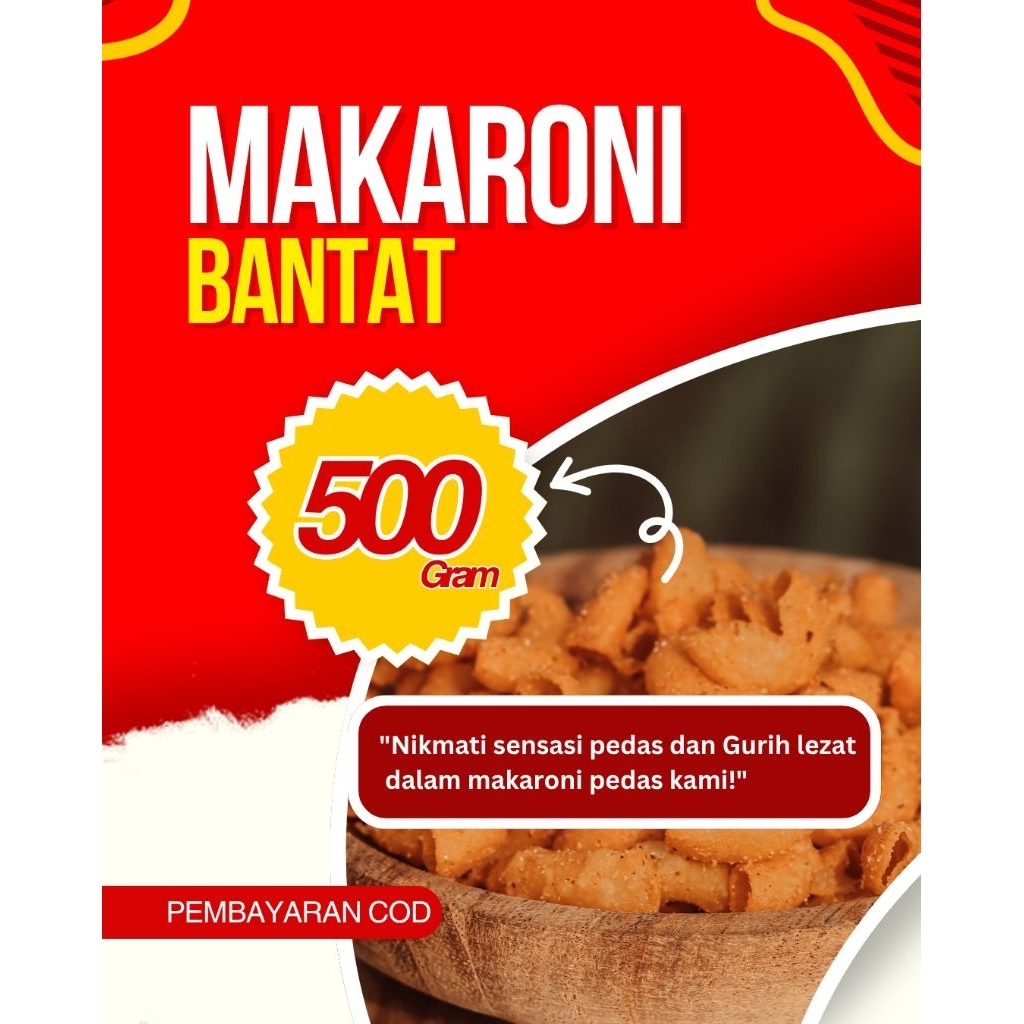 

Makaroni Bantat Pedas Original Daun Jeruk 20rb Snack Sajodo Cemilan Paforit Gurih Renyah Ngabret COD