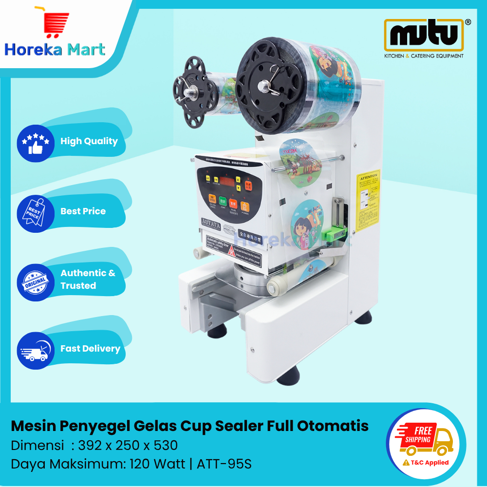 Mesin Cup Sealer Otomatis Mesin Segel Press Minuman Automatic Machine ATT95S AUTATA
