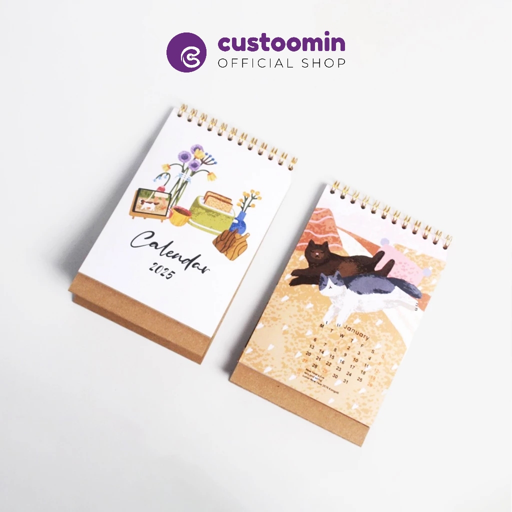 

Kalender 2025 | Decoration Calendar | A6 #Aesthetic | Kalender Meja | Custoom.in