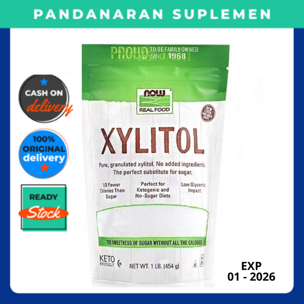 

Now Foods Xylitol 454g – Gula Pemanis Organik Sehat Rendah Kalori Tanpa Gula Tambahan