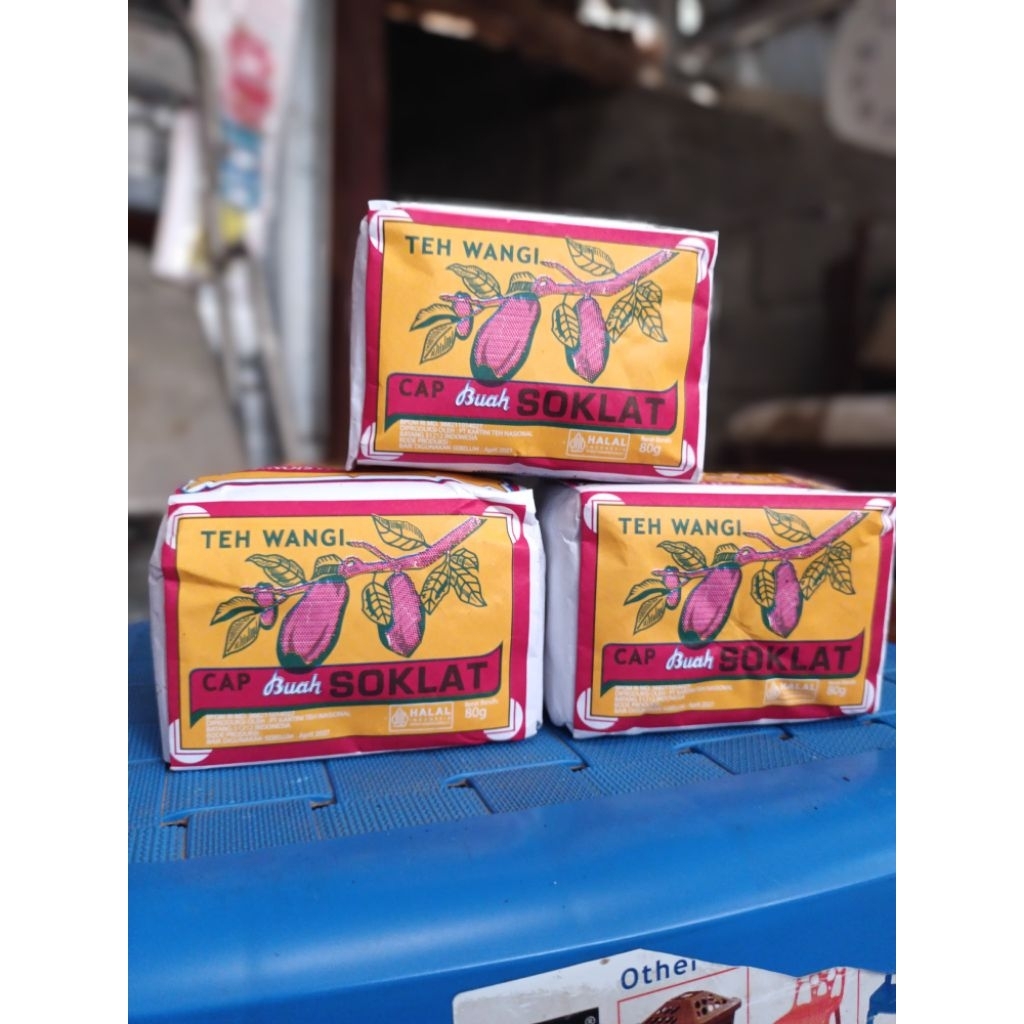 

Teh cap buah soklat ecer kemasan 80 gram