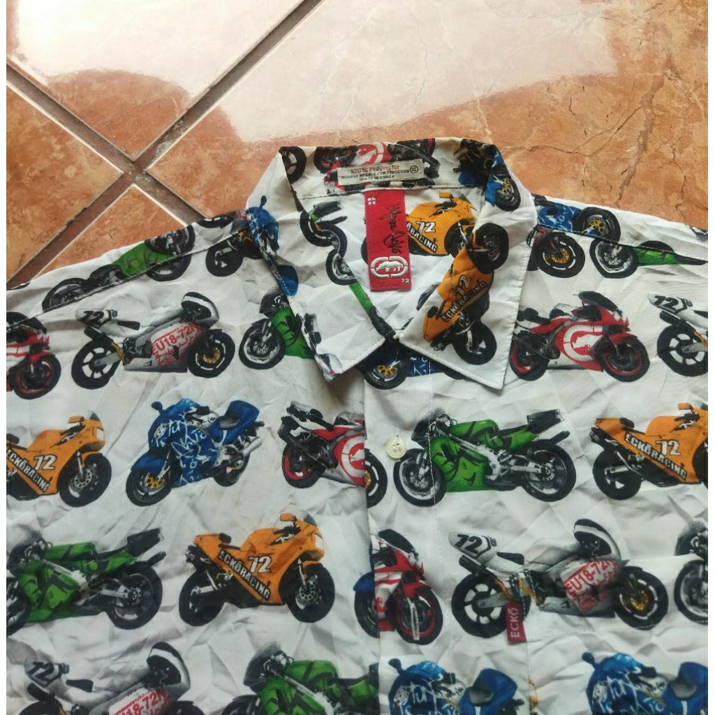 Kemeja Marc Ecko Racing Fullprint
