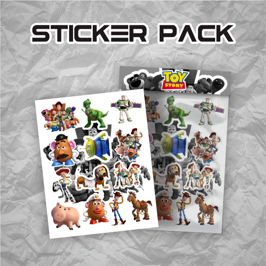 

Sticker Kartun Aesthetic Stiker toy story Stiker Anti Air Stikers Berperekat Waterproof sticker