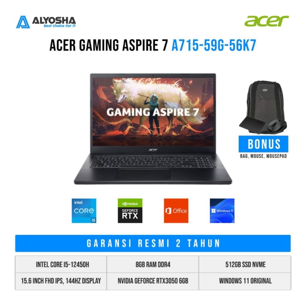 Acer Aspire 7 PRO-A715-59G-56K7