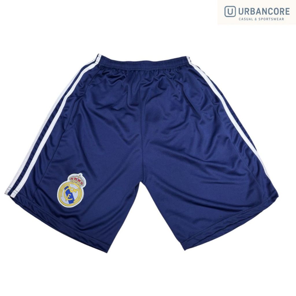 Celana Pendek Pria Dewasa / Celana Kolor Bola Real Madrid / Bawahan Olahraga Bahan Dryfit