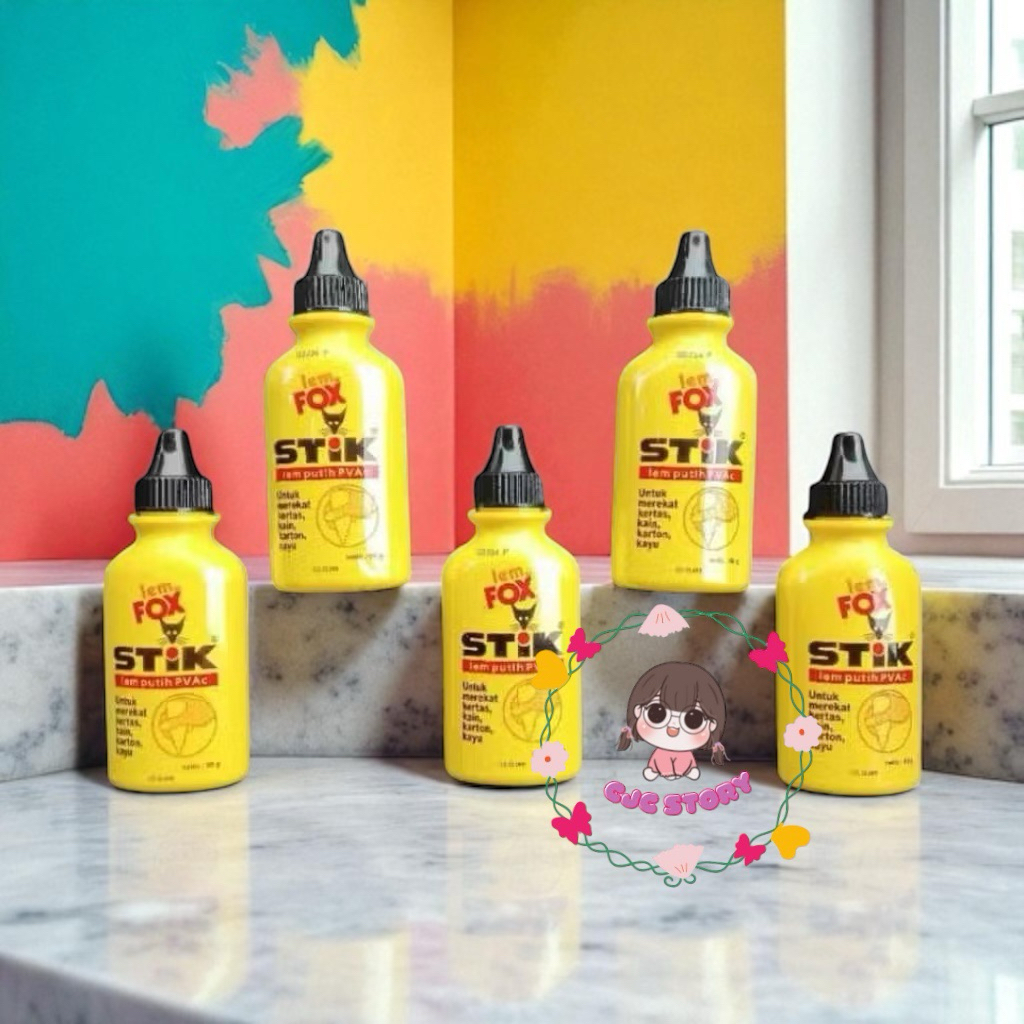 

1pcs LEM FOX nozzle. lem kertas. lem serbaguna