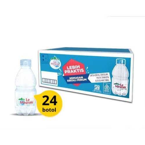 

Le Minerale Botol 330ml (1 karton isi 24 botol) - INSTANT