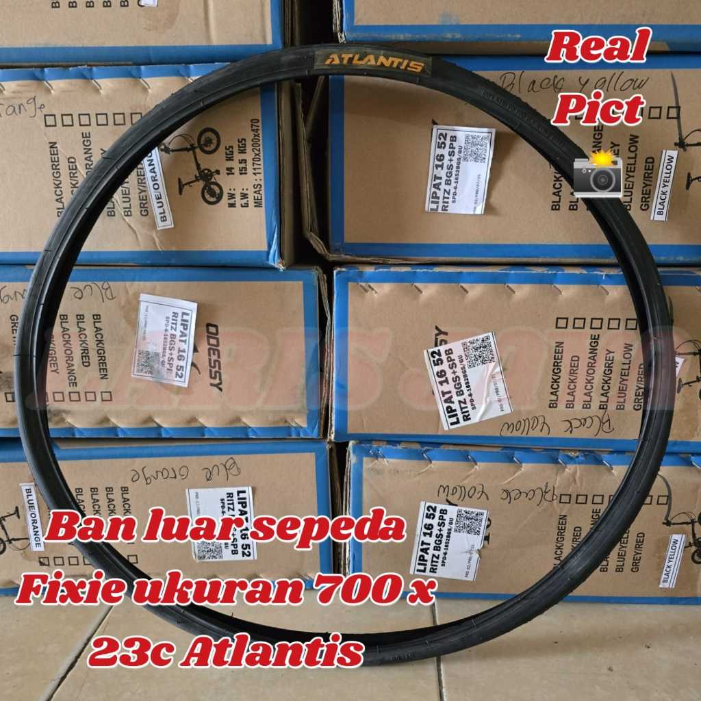 BAN LUAR LUAR SEPEDA FIXIE UKURAN 700X 23C BAN LUAR ATLANTIS BAN LUAT UNTUK SEPEDA FIXIE TERBARU