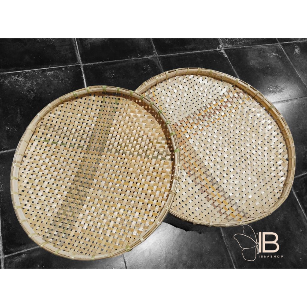 tampah rege bambu anyaman bulat serbaguna - ayakan, jemur krupuk,ikan ,sayur