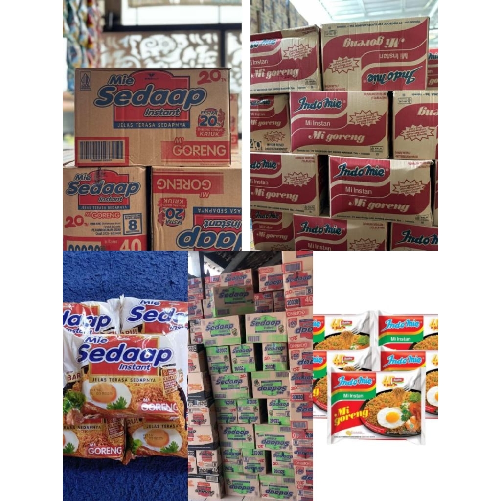 

sedap goreng kartonan dan aneka mie instan lainya