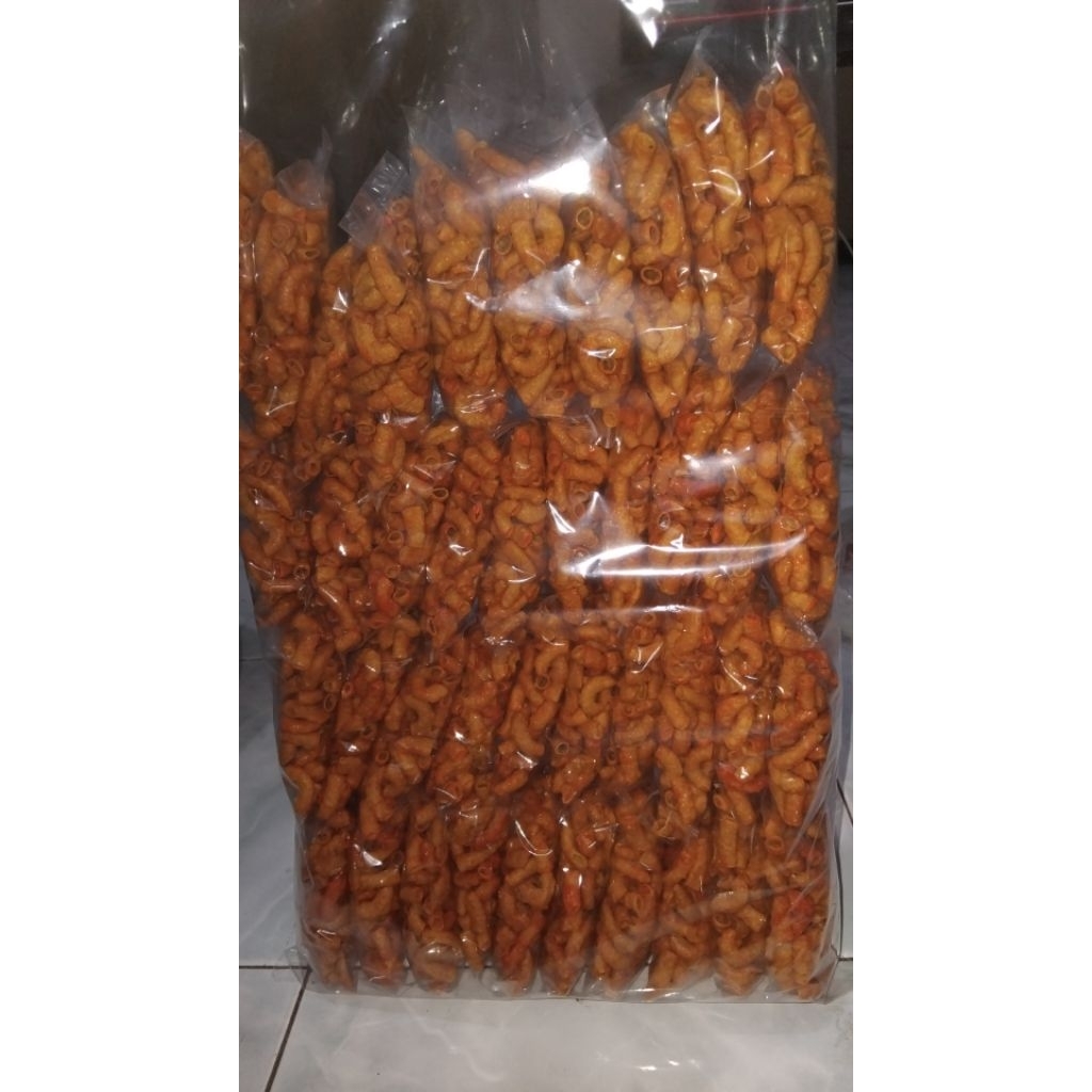 

Makaroni Bantet Pedas 1 pack isi 40 pcs