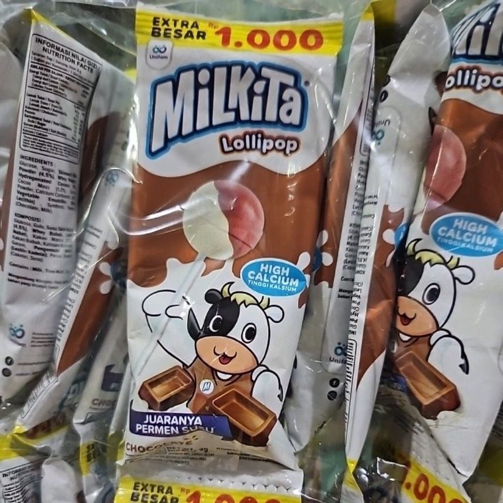 

ED 01.27 ZAK 30S - PERMEN MILKITA HANGER ISI 30 PCS RASA MELON STROBERI COKLAT ASSORTED LOLLIPOP / LOLIPOP MILKITA LOLIPOP HI CALCIUM MILKY CANDY