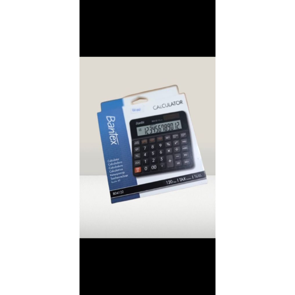 

Kalkulator Bantex BD4122 Kalkulator Dual Power 12 Digit Kalkulator Dagang