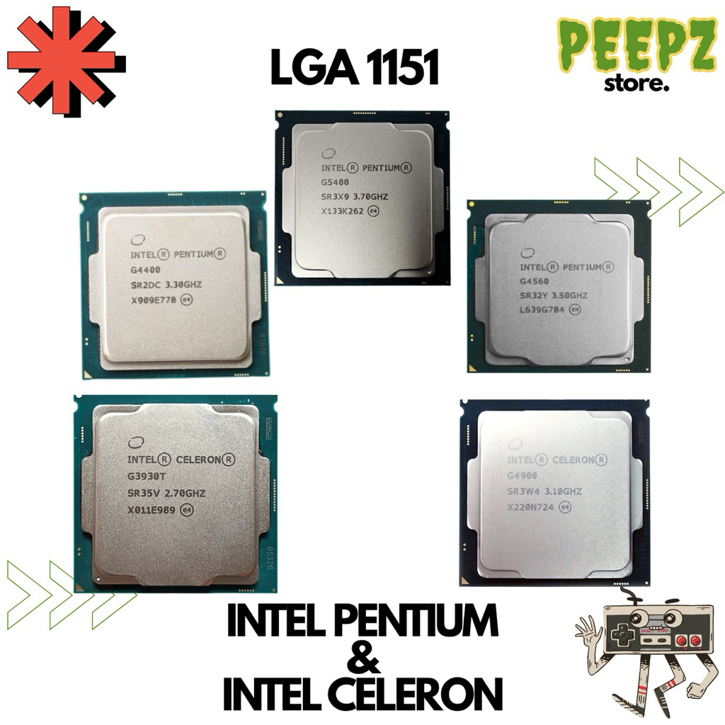 PROSESOR MURAH INTEL PENTIUM G5400/G4560/G4400 | CELERON G4900/G3930T + FAN COOLER