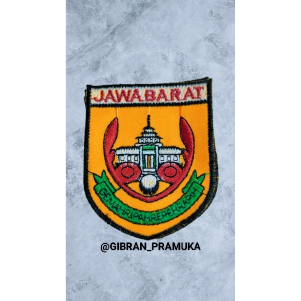 Bet Pramuka Jawa Barat Bordir atribut Pramuka Jawa barat Harga per 1pcs